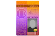 Id Card Design - All Access, a Templates & Theme by RogerRidpath (Thumbnail 3 of 4)