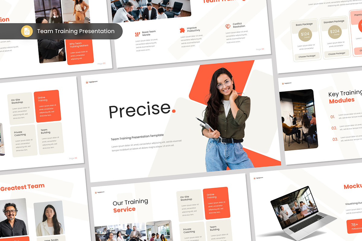 Team Training Presentation Slides, a Presentation Template by Antstheme (Photo 1 of 3)