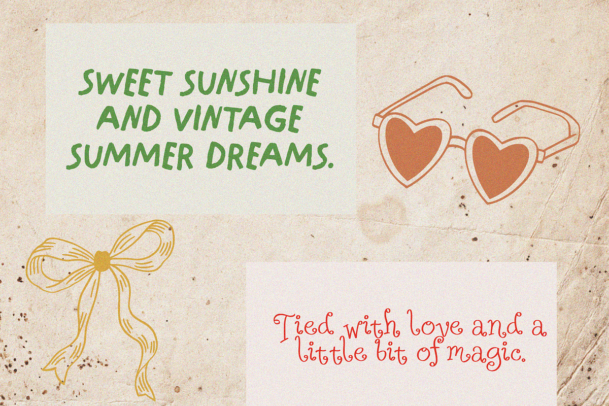 Whimsical Handwritten Font Duo, a Handwritten Font by MaxArt Foundry (Photo 8 of 13)