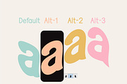 Awesome Wavy Stacked - Wave Display, a Handwritten Font by MaxArt Foundry (Thumbnail 4 of 11)