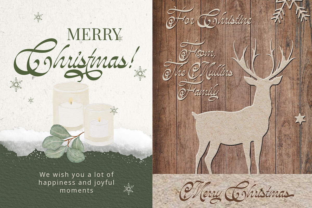 Christmas Lovingly, a Script Font by Ainun Jinan (Photo 3 of 8)