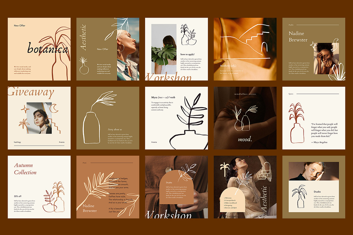 VIERIA - CANVA Instagram Post, a Social Media Template by Elokka Std. (Photo 9 of 11)