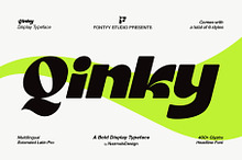 Qinky - Bold Display Font