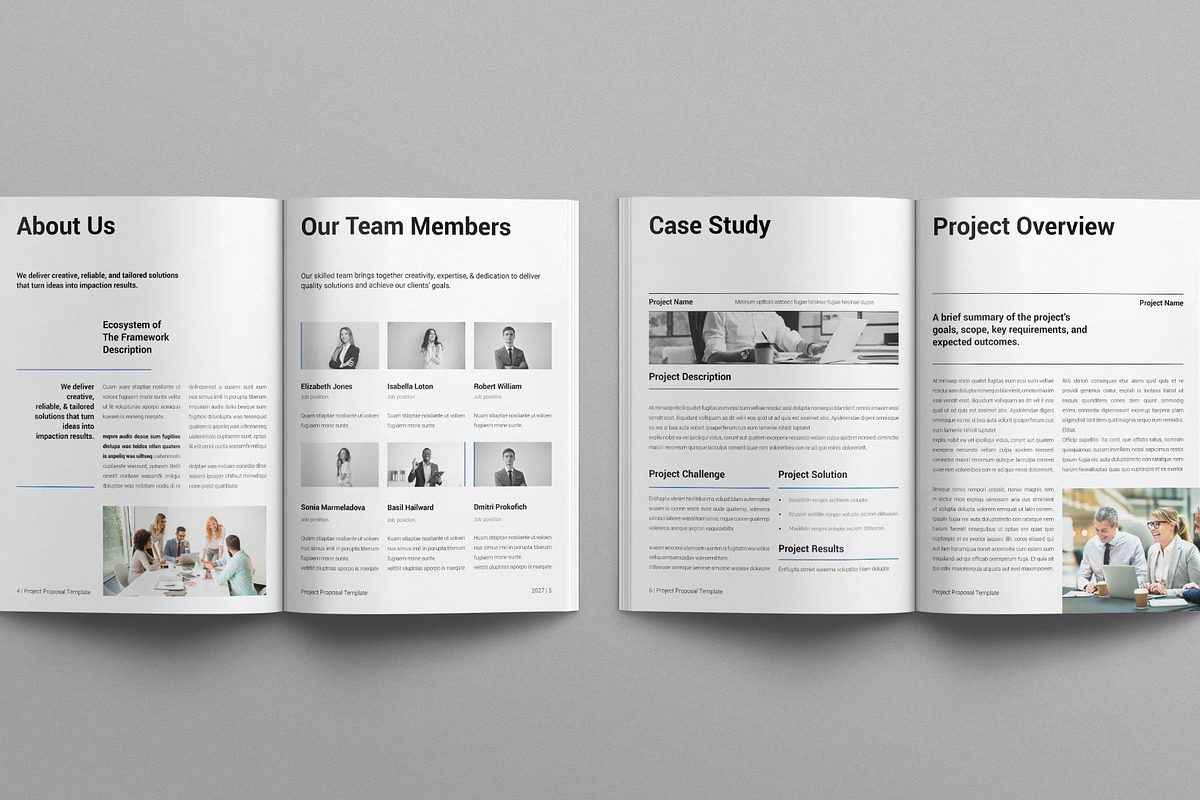 Project Proposal Template, a Brochure Template by E-Type (Photo 3 of 7)
