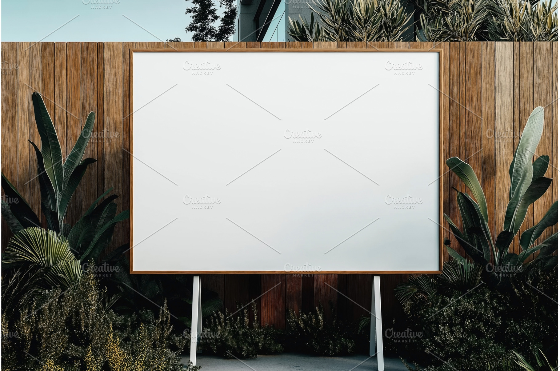 Outdoor billboard with a blank white, a Nature Photo by Sergey Kotenev