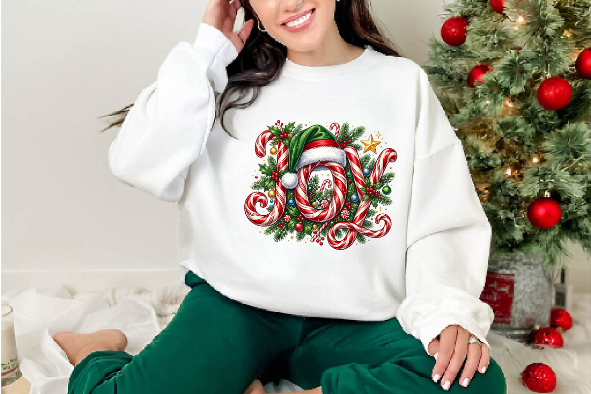 Candy Cane Christmas Hat PNG Design, a Seasonal Illustration by DreamPrint404 (Photo 6 of 6)