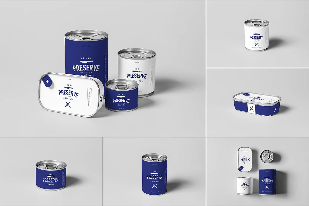 Can Preserve Mock-up, a Packaging Mockup by zippypixelstudio (Photo 1 of 8)