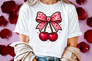 Cherry Love Valentine Coquette Heart, an Illustration by Libby Wishes (Thumbnail 4 of 7)