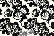 monochrome orchid seamless pattern, a Pattern Graphic by Pink Studio Art (Thumbnail 1 of 4)