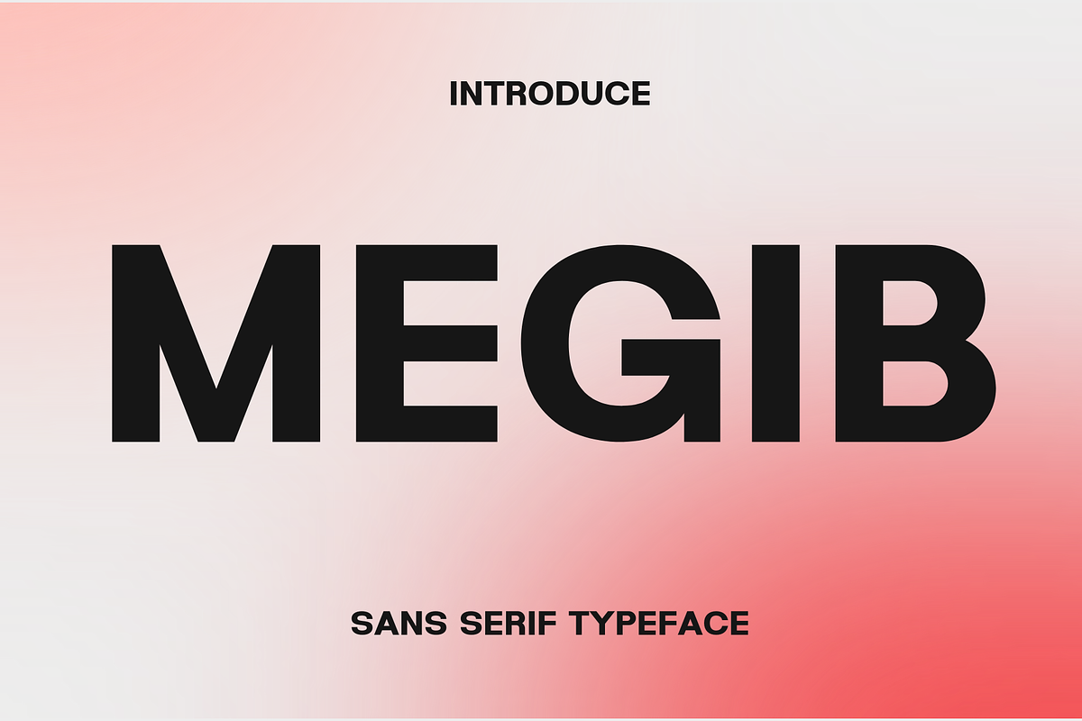 Megib – Modern Bold Sans Serif, a Sans Serif Font by MaikoHatta (Photo 1 of 8)