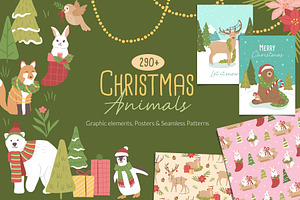 Christmas Animals Illustrations, a Graphic by CreativeChristiana