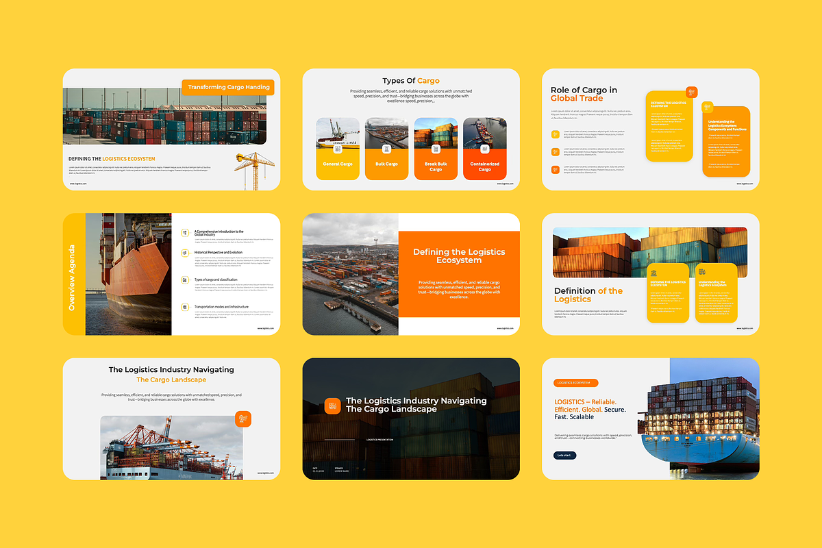 Logistics & cargo PowerPoint, a Presentation Template by Premast (Photo 2 of 4)