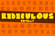 Ridiculous Typeface, a Sans Serif Font by DefayDesigns (Thumbnail 1 of 5)