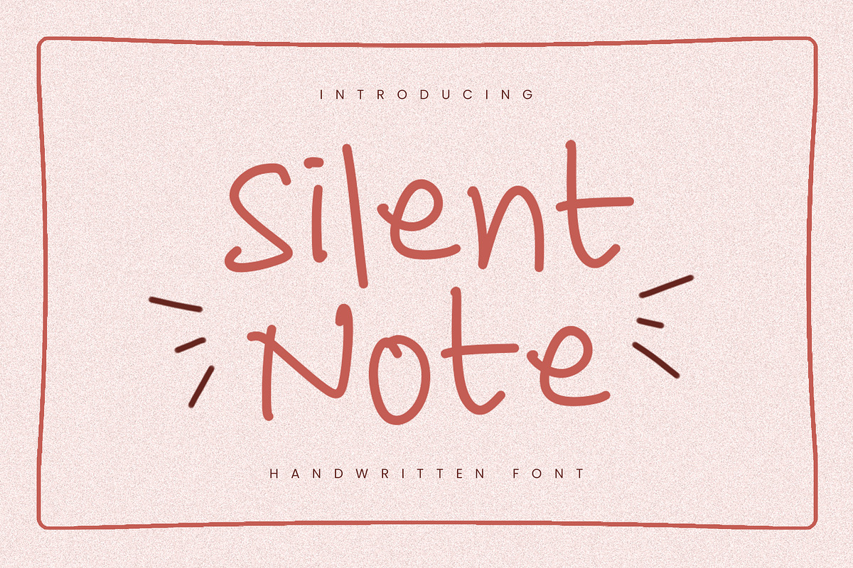 Silent Note – Warm Handwritten, a Handwritten Font by Typehand Studio (Photo 3 of 10)