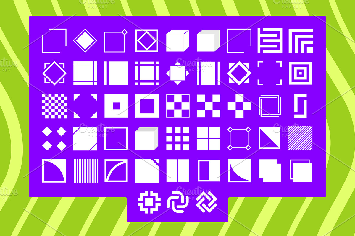 45+ Square Logo Bases, a Branding & Logo Template by UoaHH (Photo 2 of 2)