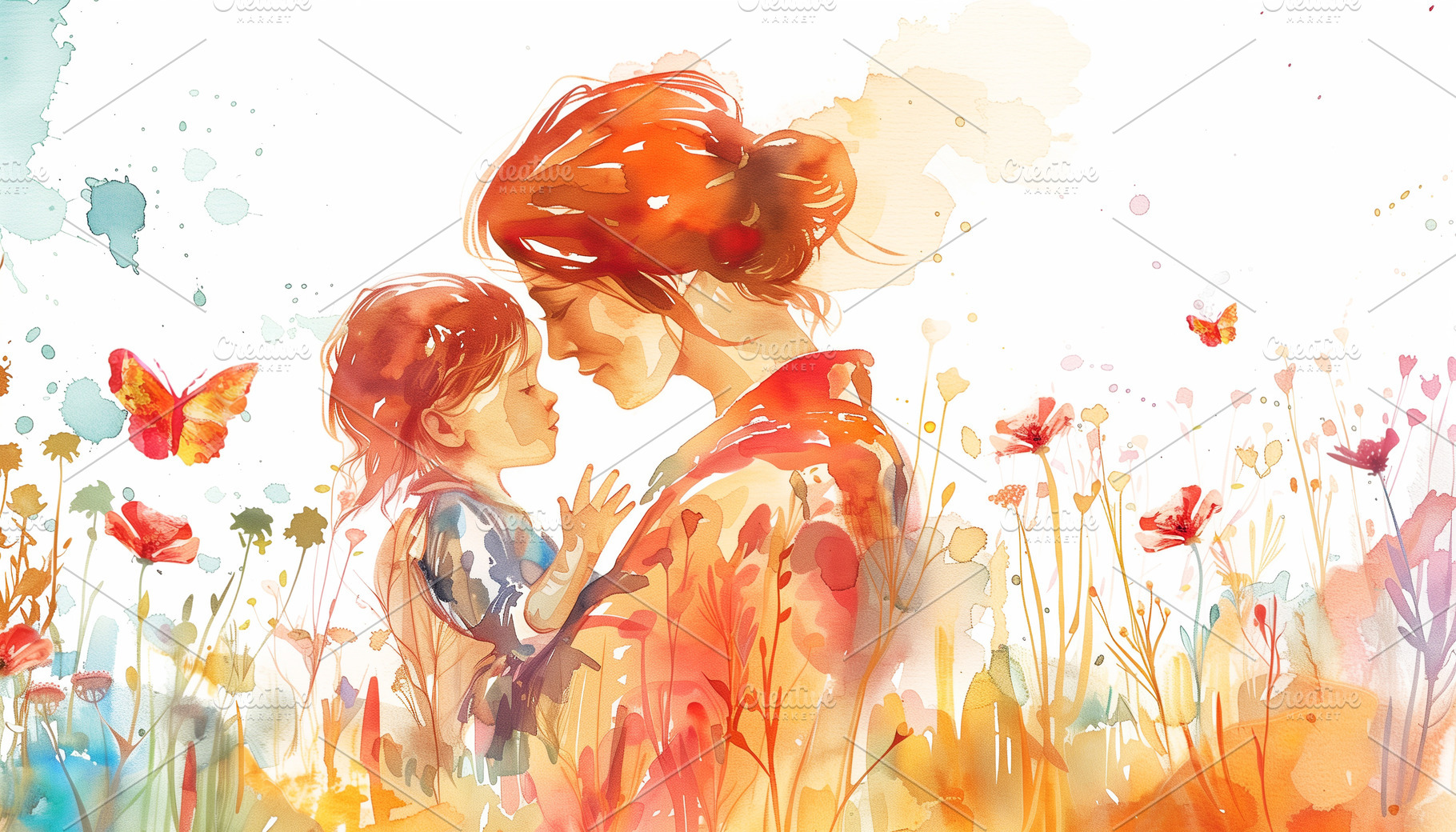 Portrait of mother and child, a Person Photo by MistyDay