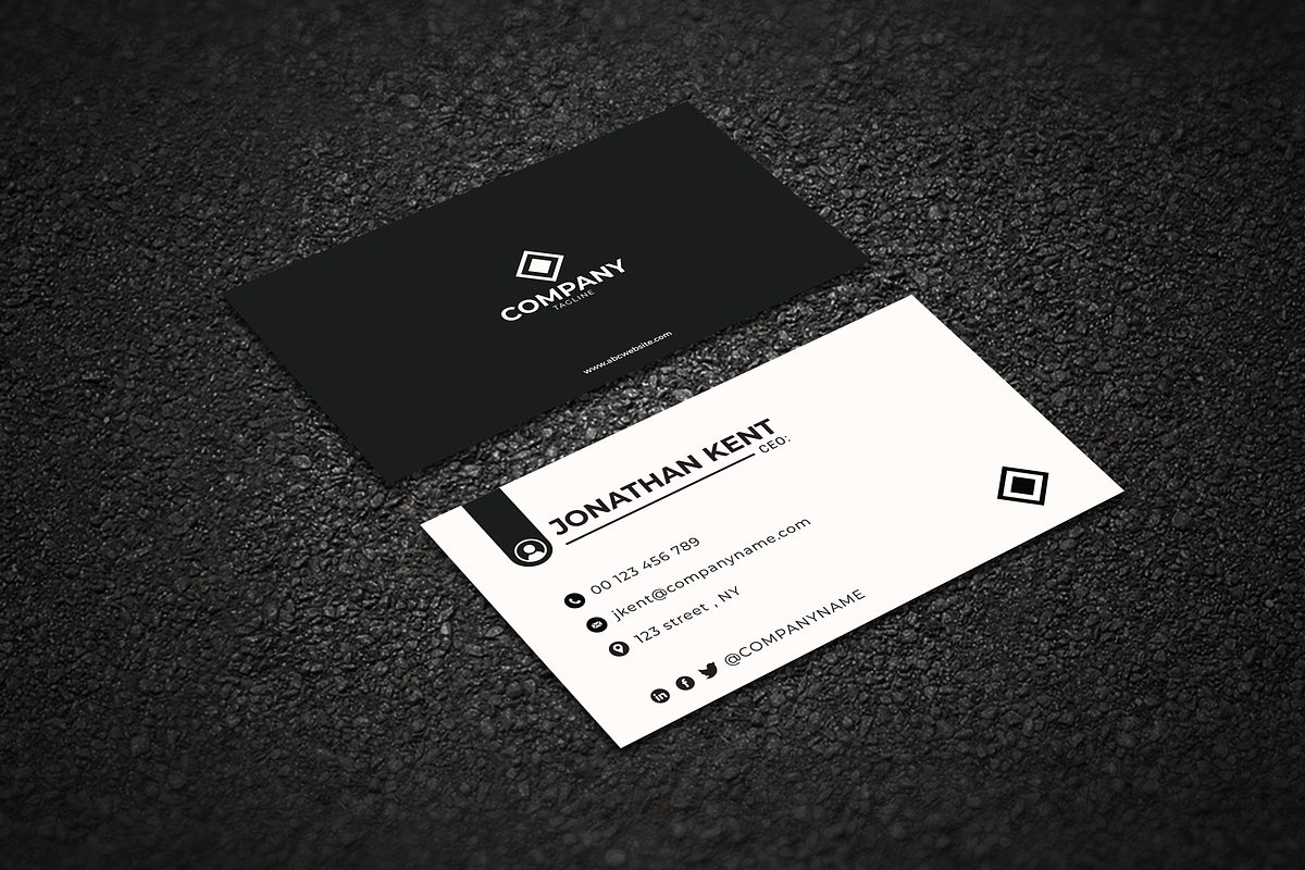 Minimal and Attractive Business Card, a Business Card Template by Griffin Designs (Photo 4 of 4)