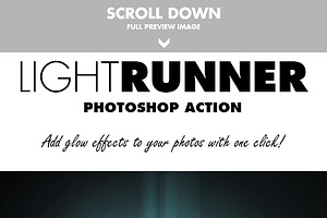 Light Runner Photoshop Action