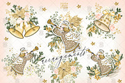 Christmas Angel design, an Illustration by designloverstudio (Thumbnail 2 of 3)