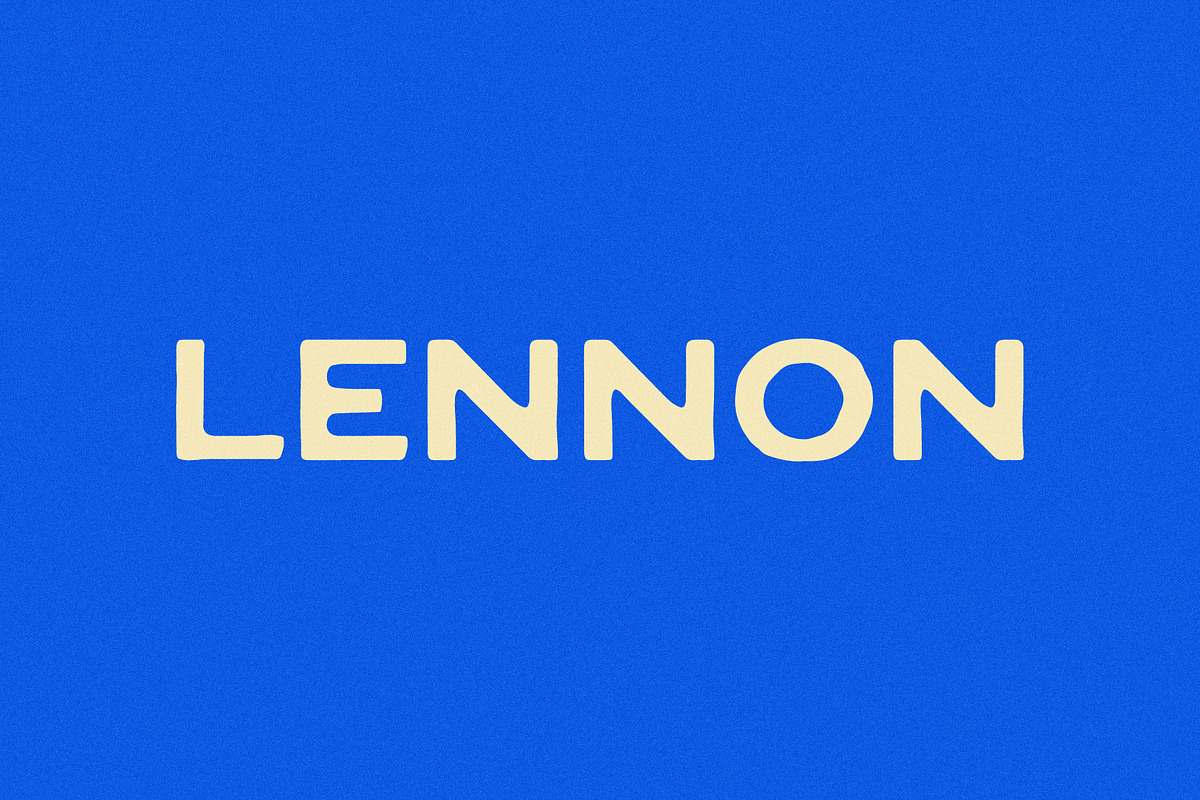 Lennon | A Vintage Display Font, a Handwritten Font by Taylor Penton (Photo 1 of 5)