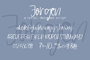 Jorgen Font, a Script Font by SophieSaxo (Thumbnail 8 of 8)