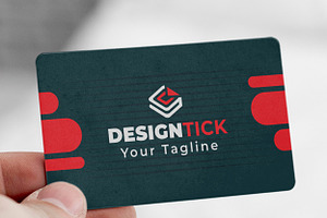 Red Color Business Card Template