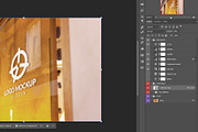 Window Logo Mockup Yellow, an Advertising Mockup by RSplaneta (Thumbnail 2 of 2)