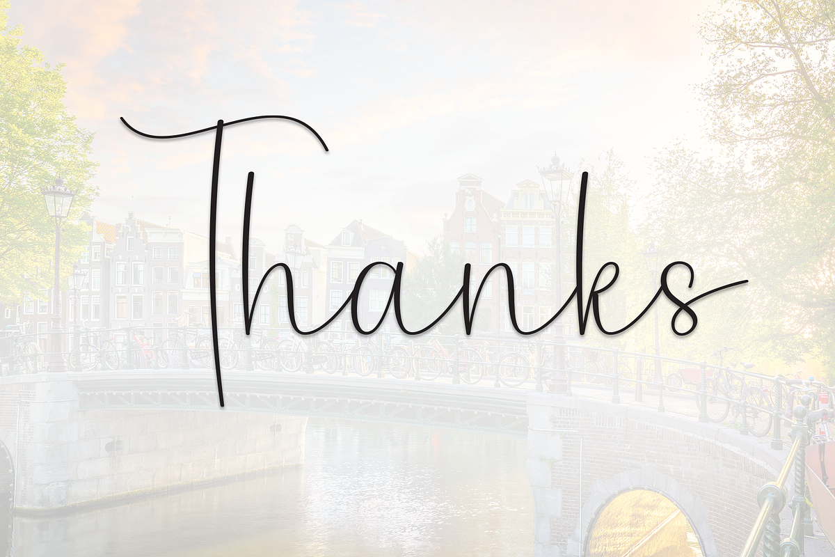 Simple Amsterdam | Script Font, a Handwritten Font by Scratchones (Photo 9 of 9)