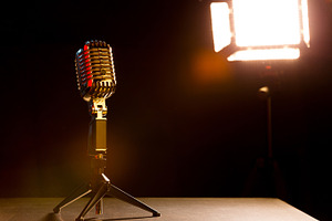 Microphone for shows featuring micro, microphone, and mouthpiece