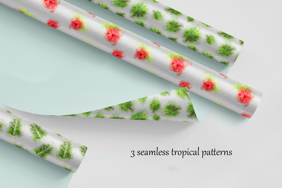 Tropical Watercolor Set, an Illustration by PaperAndCrayons (Photo 5 of 5)
