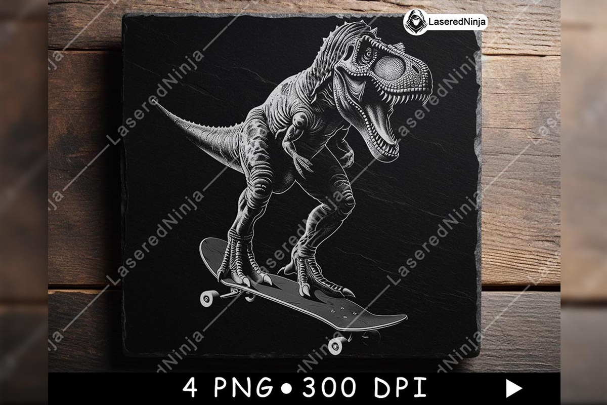 T Rex Skateboard Dinosaur Funny, a Background Graphic by LaseredNinja (Photo 2 of 7)