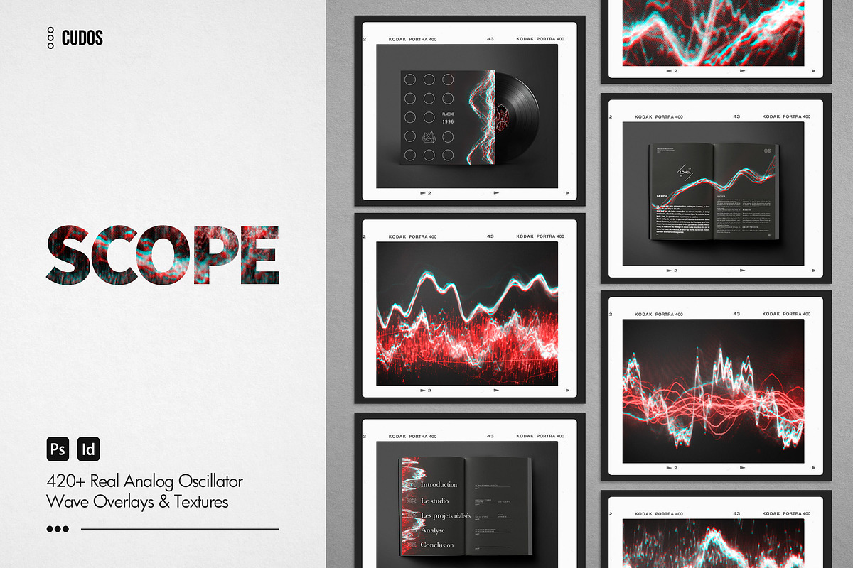 SCOPE | 420+ Analog Oscillator Waves, a Brushes & More by CUDOS (Photo 1 of 38)
