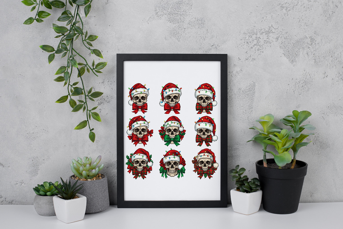 Christmas Coquette Skeleton Hallowee, an Illustration by Daily.Designs (Photo 3 of 5)