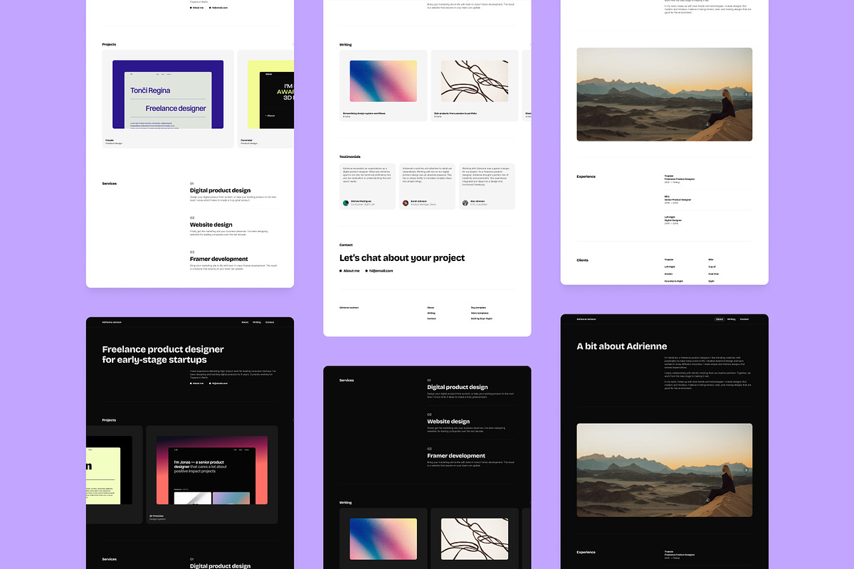 Lucid Portfolio Template · Framer, a Landing Page Template by Bryn Taylor (Photo 4 of 5)