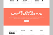 Restaurant Landing Page, an UI Kit Template by CreativeShaper (Thumbnail 5 of 5)
