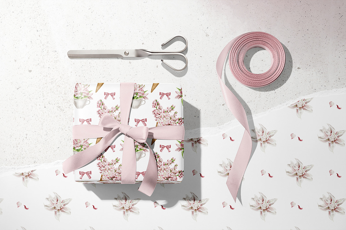 Garden flowers watercolor clipart, an Illustration by Alena Sid (Photo 10 of 13)