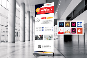 Security System Roll Up Banner V-03