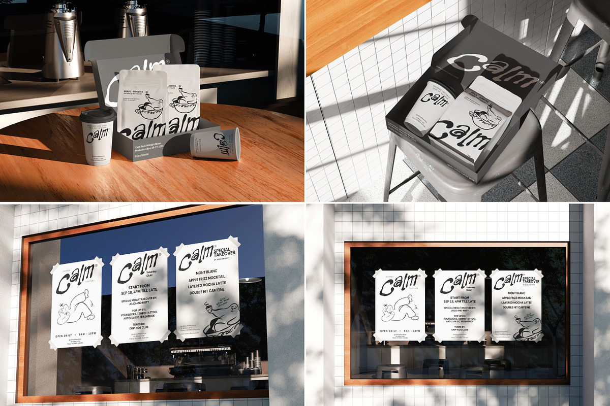 38 Coffee Shop Cafe Branding Mockup, a Cups & Container Mockup by Vitora Mockup (Photo 8 of 12)