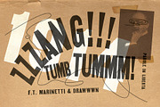 Zzzang! - Futurist wood type, a Sans Serif Font by Drawwwn (Thumbnail 7 of 11)