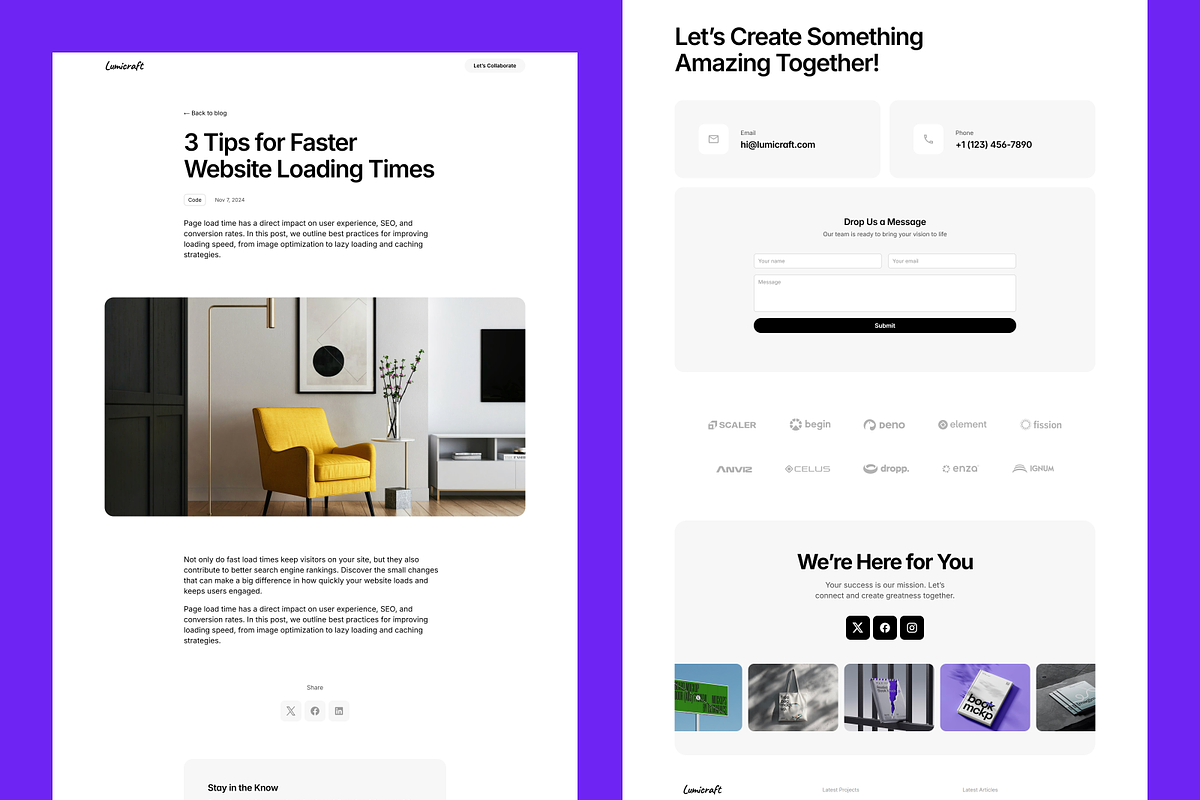 Lumicraft | Agency Framer Template, a Landing Page Template by laaqiq (Photo 4 of 4)