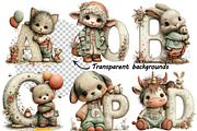 Whimsical Baby Alphabet Clipart, an Illustration by one-touch (Thumbnail 10 of 10)