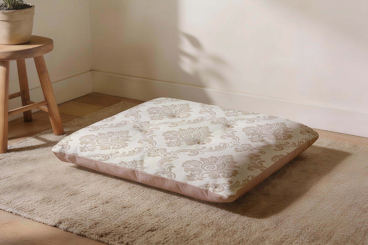 Floor Cushion Mockup, a Merchandise Mockup by Pitchlook.Studio (Photo 2 of 4)