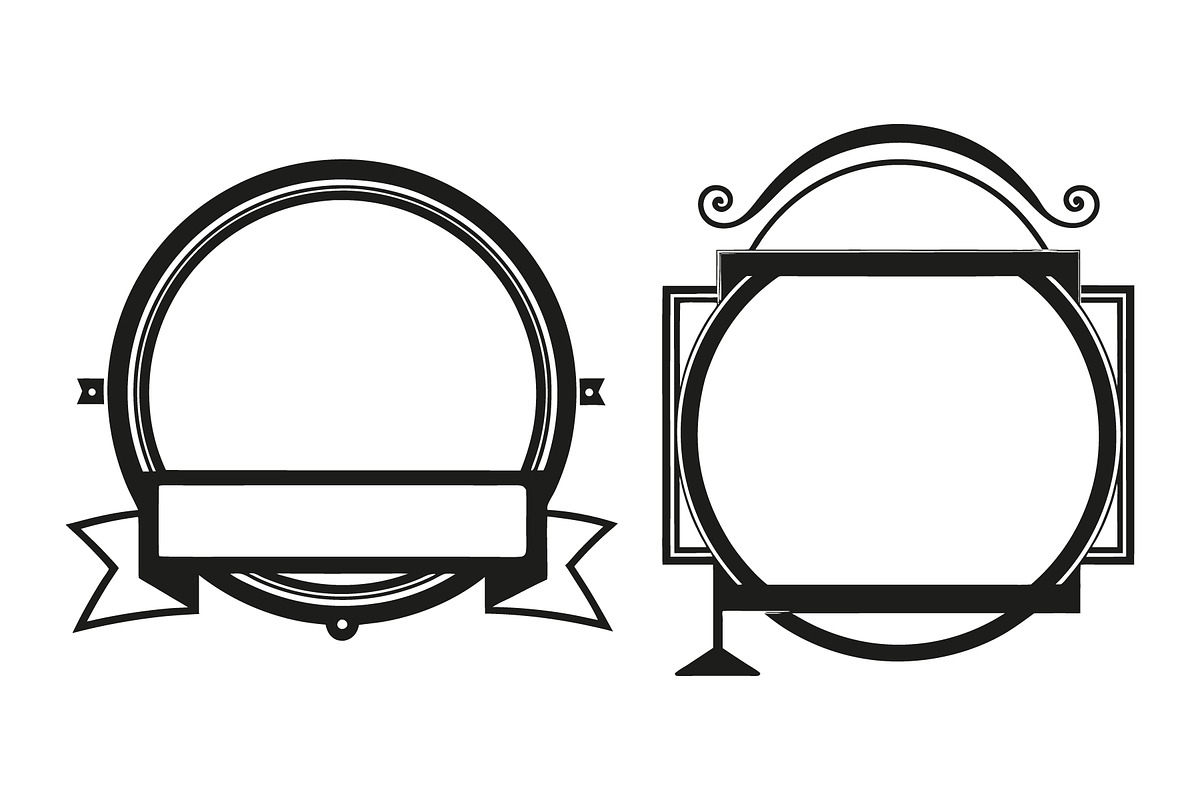 Decorative vintage frames vectors, an Object Graphic by Billah Hub