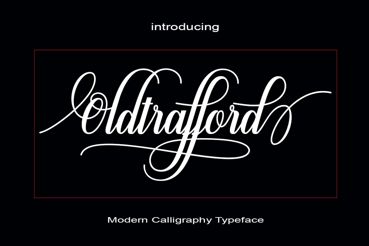 Oldtrafford, a Script Font by danti (Photo 1 of 8)