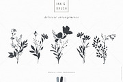 Ink botanicals, logos & patterns, a Texture Illustration by Lisa Glanz (Thumbnail 12 of 32)