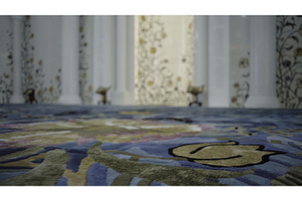Close-up of beautiful modern carpet, a Person Photo by Media Whale Stock