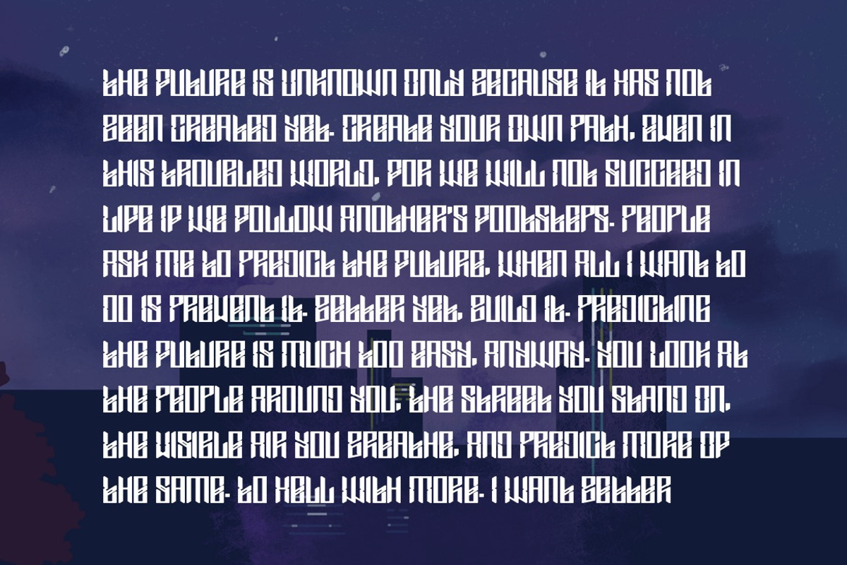 Zanterox - Cyberpunk Futuristic Font, a Sans Serif Font by Dhabee (Photo 7 of 7)