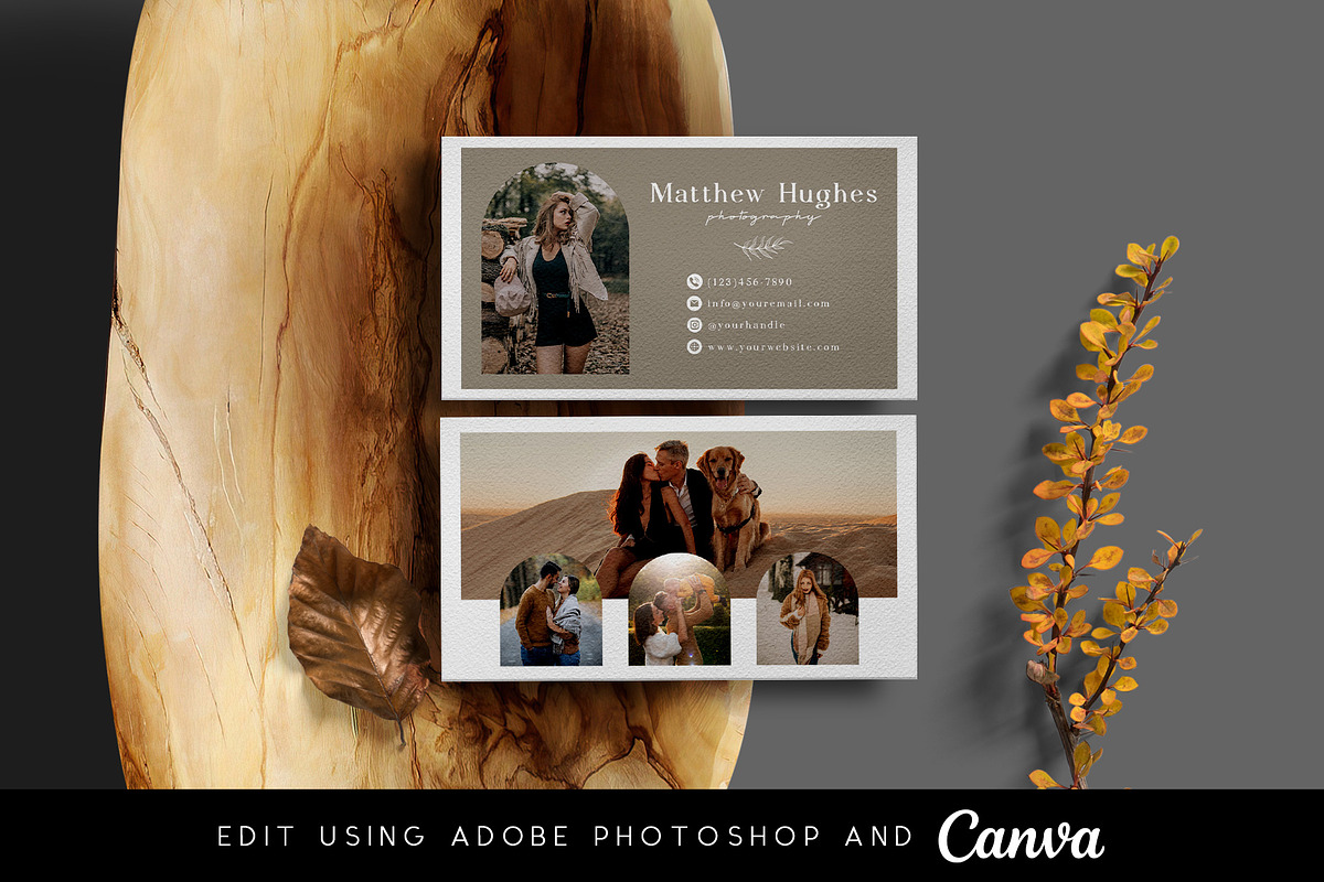 Photo Business Card Template BC004, a Business Card Template by Always Templates (Photo 1 of 2)