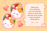 Cute Procreate Bundle, Kawaii Stamps, a Food Illustration by InkPrintsTattoo (Thumbnail 6 of 6)