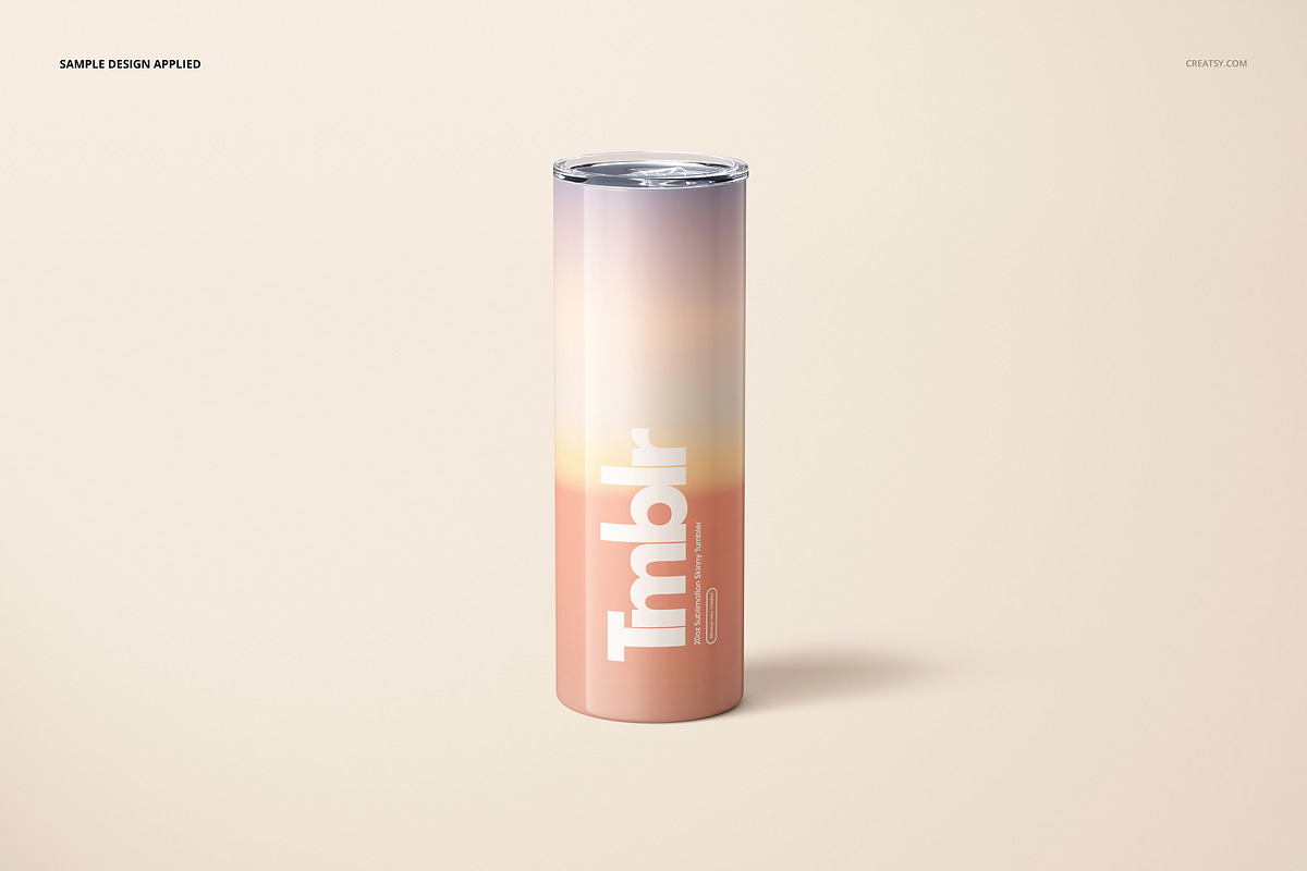 20oz Skinny Tumbler Mockup Set, a Cups & Container Mockup by creatsy5 (Photo 5 of 16)